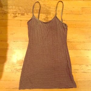 Black and white tank top.